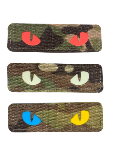 Нашивка Cat Eyes Laser Cut Multicam/Yellow/Blue/GID M-Tac 0001074 фото