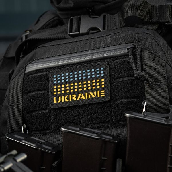 Нашивка M-Tac Ukraine Laser Cut Black/Yellow/Blue/GID 0001495 фото