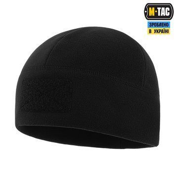 Шапка Watch Cap Elite фліс (320г/м2) з липучкою (Чорний) M-Tac 40029002 фото