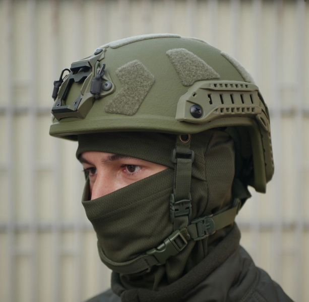 Балістичний покращений шолом  FAST PE GEN III AGGRESSIVE Olive  7149-L фото