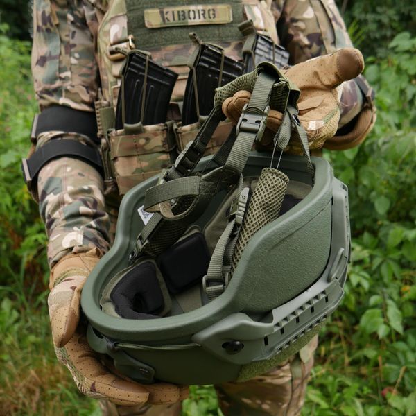 Шолом MICH 2000 хакі Helmet PE NIJ IIIA  7053 фото