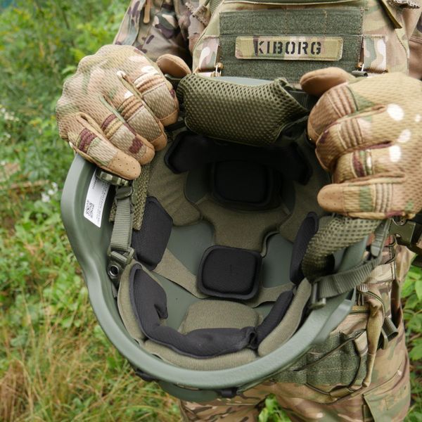 Шолом MICH 2000 хакі Helmet PE NIJ IIIA  7053 фото