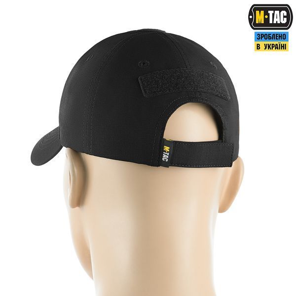 Бейсболка тактична Elite Flex ріп-стоп (Чорний) M-Tac 40523002 фото