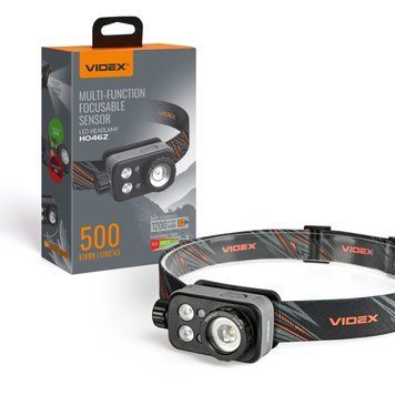 Налобний світлодіодний ліхтарик VIDEX VLF-H046Z 500Lm 5000K 0001480 фото