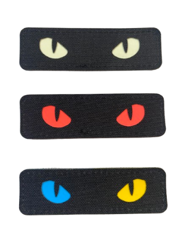 Нашивка Cat Eyes Laser Cut Black/Yellow/Blue/GID M-Tac 0001072 фото